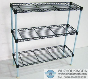 Decorative wire shelving