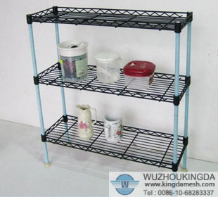 Decorative wire shelving