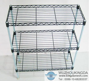 Decorative wire shelving