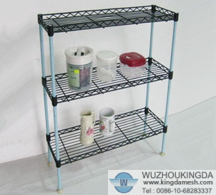 Decorative wire shelving