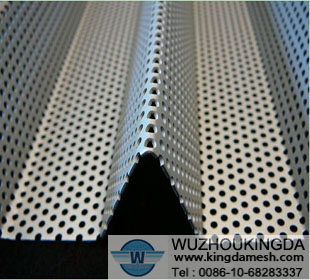 Perforated corrugated metal panel