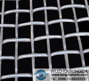 galvanized flat top crimp mesh