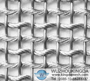 galvanized flat top crimp mesh