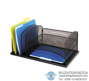 Metal mesh file holder