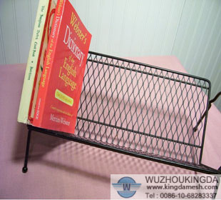 Metal book rack