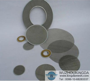 Stainless steel filter disc