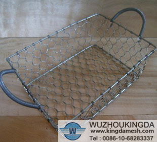 Galvanized basket