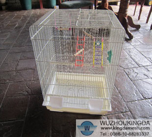 Foldable bird cage