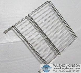 Stainless steel folding dish rack