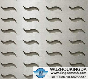 Stainless steel perforated metal panel