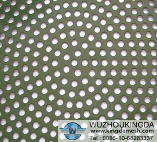 Stainless steel perforated metal panel