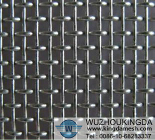 Galvanized woven crimped mesh