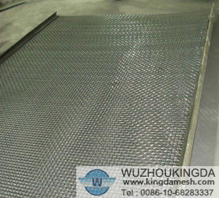 Galvanized woven crimped mesh