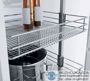 Wire mesh kitchen storage basket