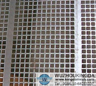 Perforated zinc