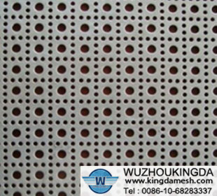 Cross hole perforated mesh 