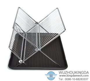 folding dish drainer