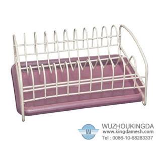 Dish drainer with drip tray