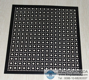 PVC coated perforated metal panel