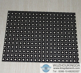 PVC coated perforated metal panel