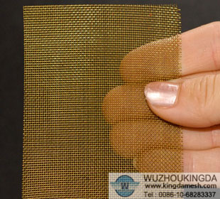 Brass woven wire cloth