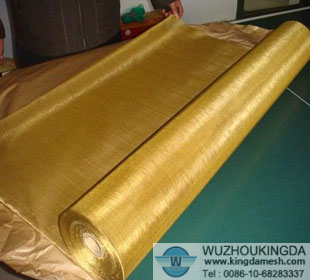 Brass woven wire cloth