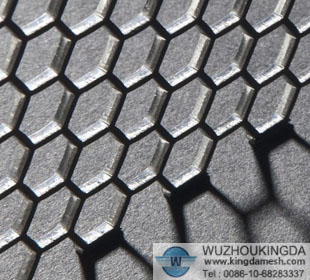 Hexagonal hole perforated metal sheet