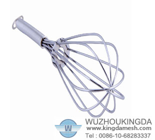 Wire mesh egg whisk