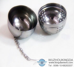 Perforated tea strainer