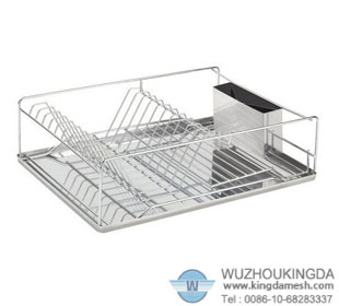 Stainless steel dish drainer