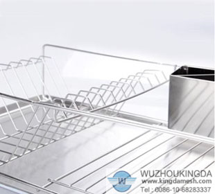 Stainless steel dish drainer