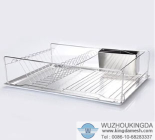 Stainless steel dish drainer