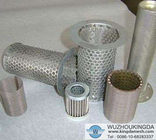 perforated filter tube