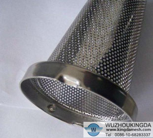 Perforated filter tube 