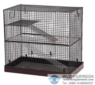 Wire mesh cat cage