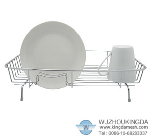 Large stainless steel dish drainer