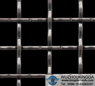 black steel crimped mesh