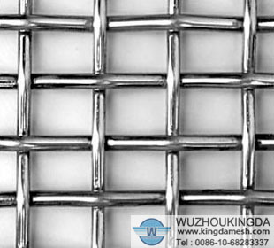 black steel crimped mesh