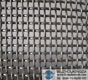 black steel crimped mesh