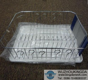 Wire mesh dish rack