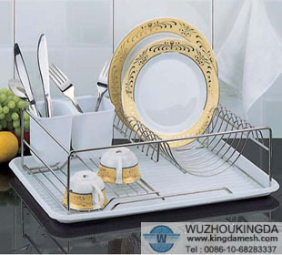 Wire mesh dish rack