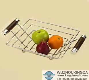 Metal wire fruit basket