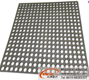 Perforated metal panel