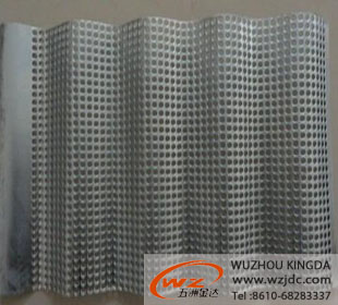 Perforated metal panel