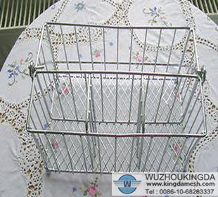 Stainless steel wire cutlery rack