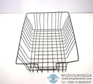 Wire file tray basket