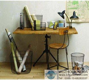 Wire magazine basket