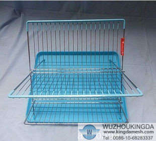 folding dish drainer rack