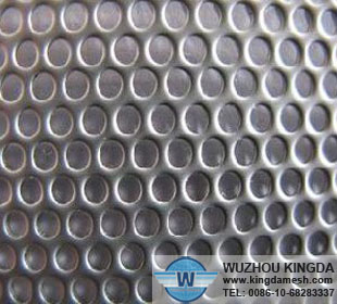 Perforated mesh round holes