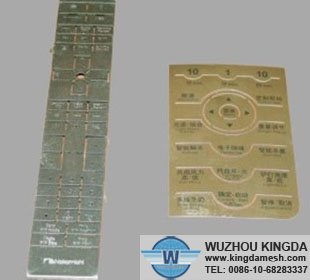 Electronic etching mesh